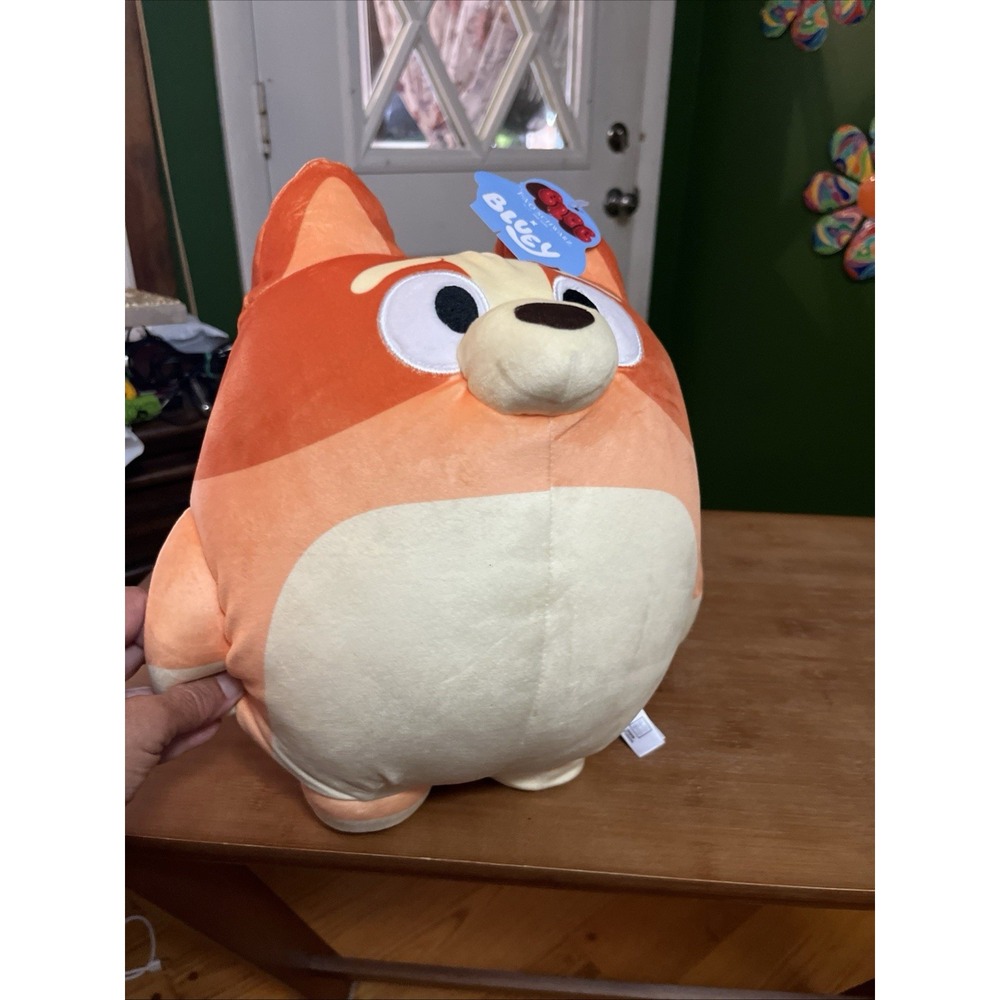 FAO Schwarz x Bluey Bingo 10" Squishy Plush Orange Stuffed Animal New With Tags